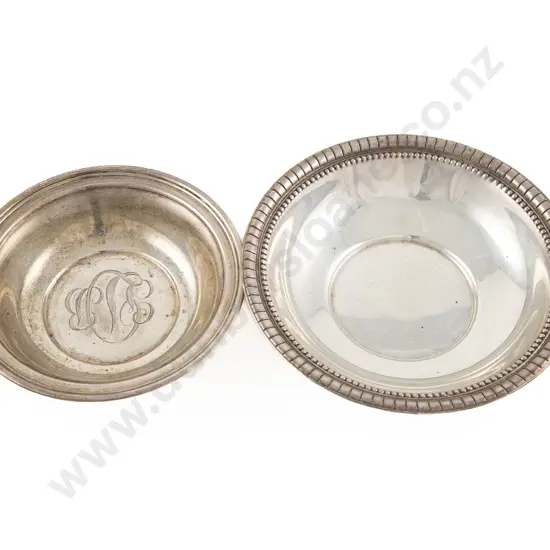 Two S/S Shallow Bowls