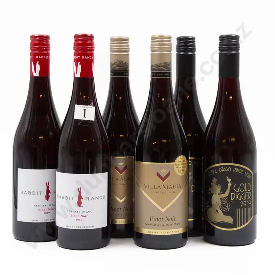 Six Bottles of Assorted NZ Pinot Noir