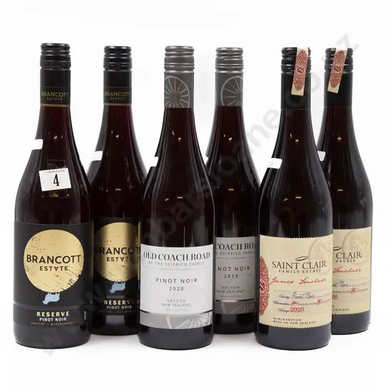 Six Bottles of Assorted NZ Pinot Noir