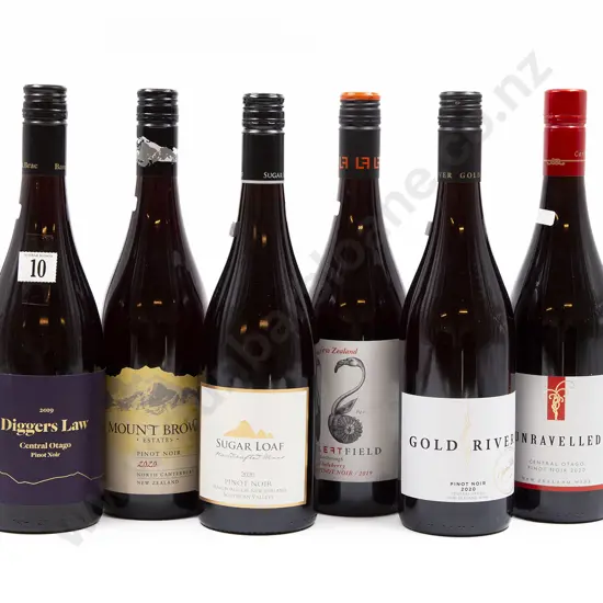Six Bottles of Assorted NZ Pinot Noir