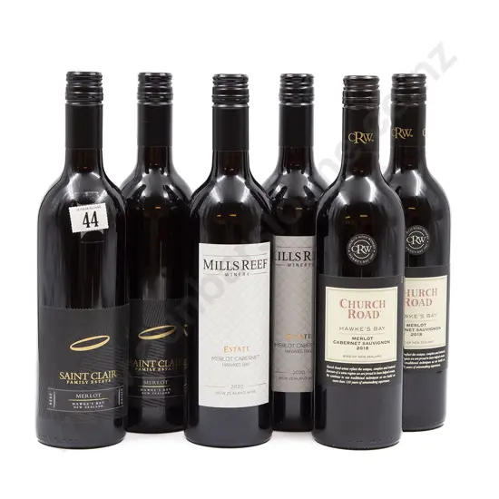 Six Bottles of Assorted NZ Merlot