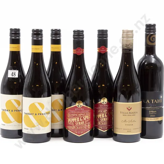 Seven Bottles of Assorted NZ Syrah