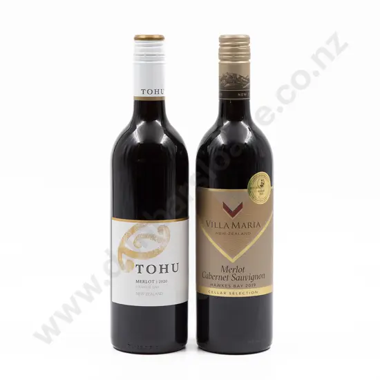 Six Bottles of Assorted NZ Merlot