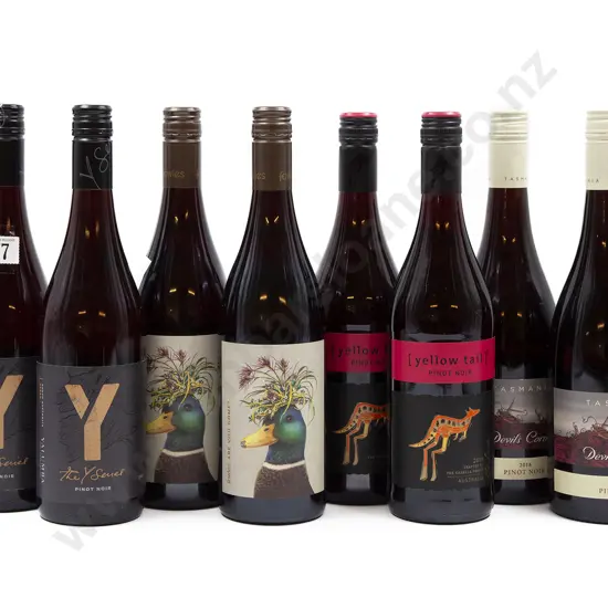 Eight Bottles of Assorted Australian Pinot Noir