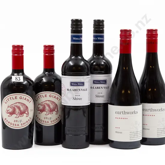 Six Bottles of Assorted Australian Shiraz