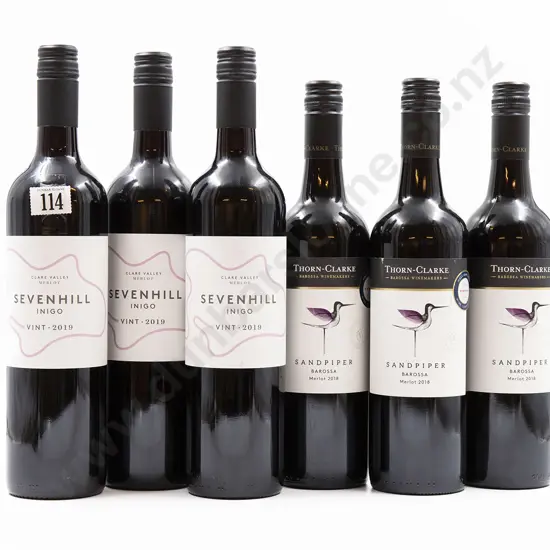 Six Bottles of Assorted Australian Merlot
