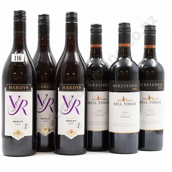 Six Bottles of Assorted Australian Merlot