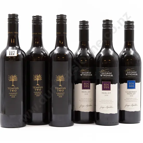 Six Bottles of Assorted Australian Merlot