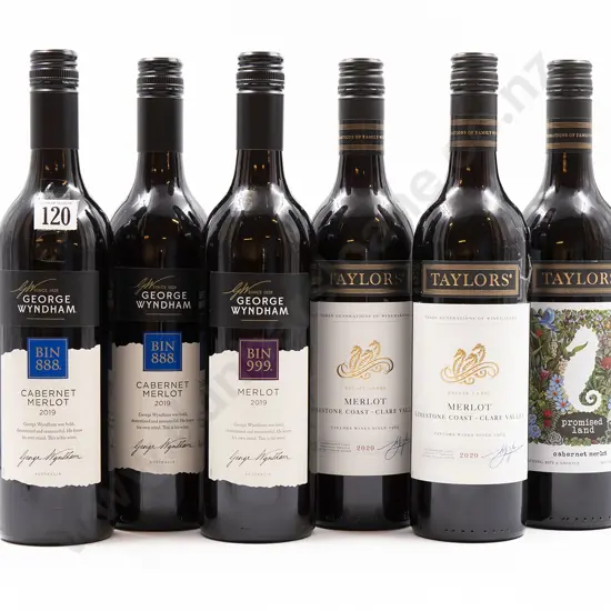 Six Bottles of Assorted Australian Merlot