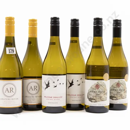 Six Bottles of Assorted NZ Pinot Gris