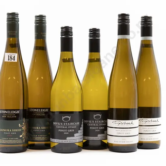 Six Bottles of Assorted NZ Pinot Gris