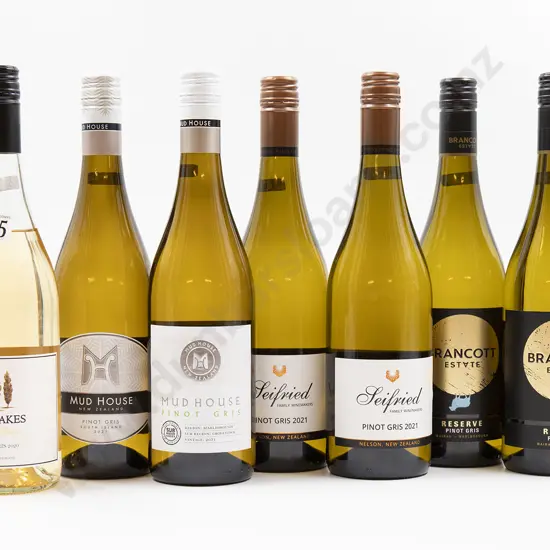 Seven Bottles of Assorted NZ Pinot Gris