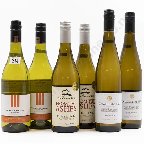 Six Bottles of Assorted NZ Riesling