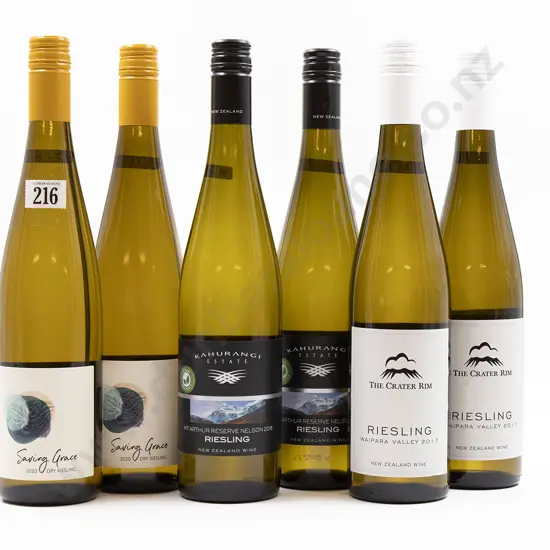 Six Bottles of Assorted NZ Riesling