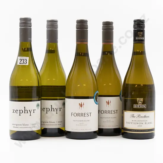 Five Bottles of Assorted NZ Sauvignon Blanc