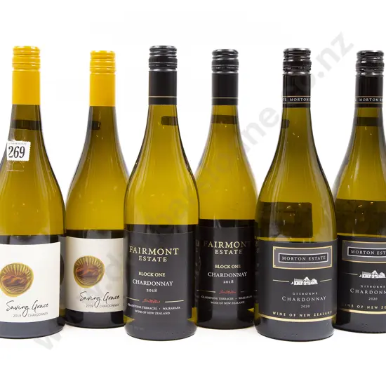 Six Bottles of Assorted NZ Chardonnay