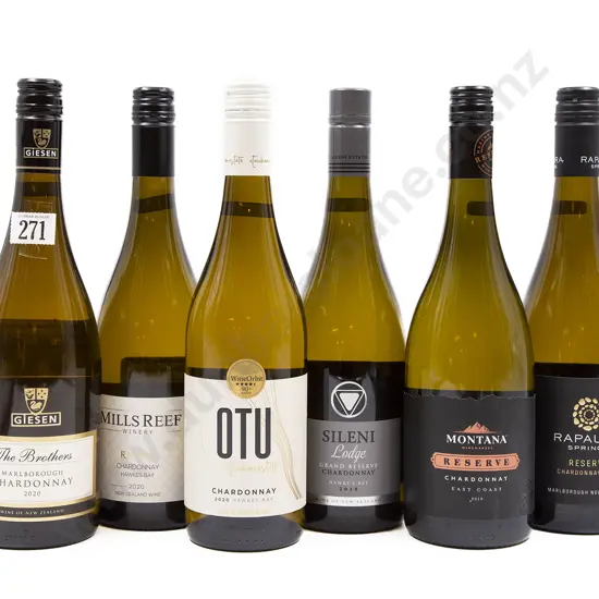 Six Bottles of Assorted NZ Chardonnay