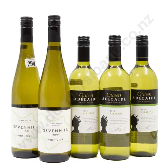 Five Bottles of Assorted Australian Riesling