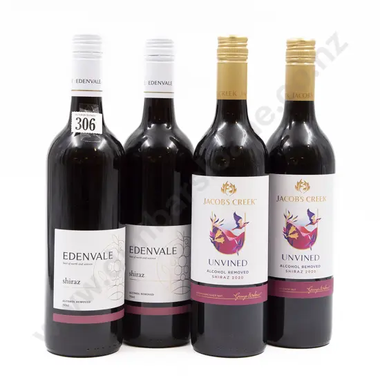 Four Bottles of Assorted Australian Zero Alcohol Shiraz