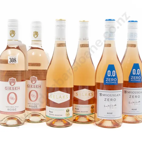 Six Bottles of Assorted NZ and Australian Zero Alcohol Rosé