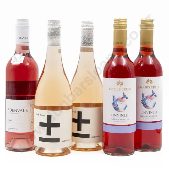 Five Bottles of Assorted Australian Zero Alcohol Rosé