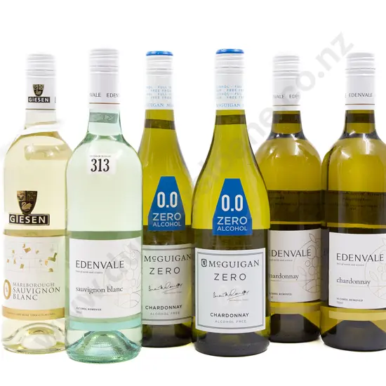 Six Bottles of Assorted NZ and Australian Zero Alcohol Mainly Chardonnay