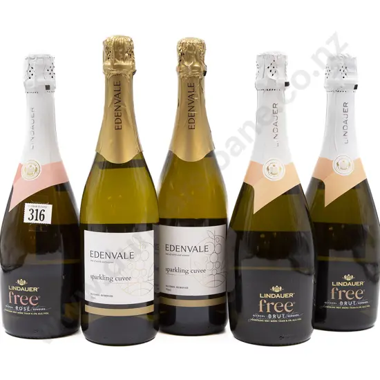 Five Bottles of Assorted NZ and Australian Zero Alcohol Sparkling Wines