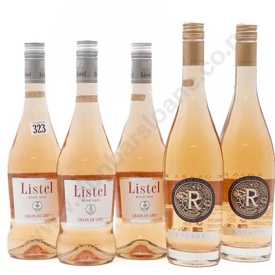 Five Bottles of Assorted French Rosé