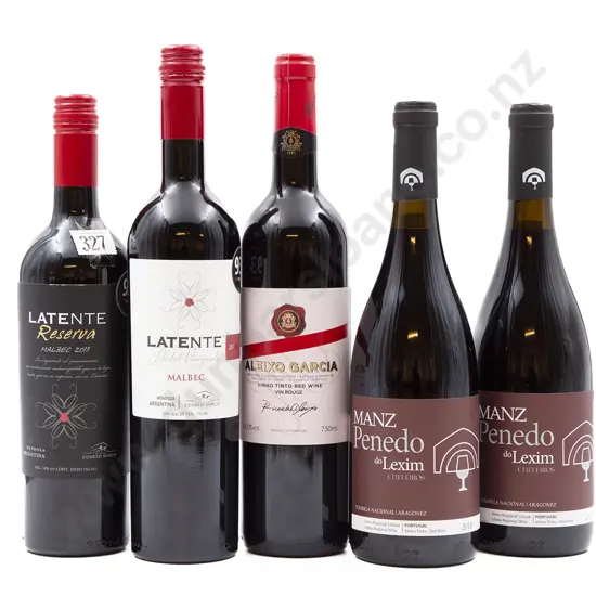 Five Bottles of Assorted Portuguese and Argentinian Red Wine