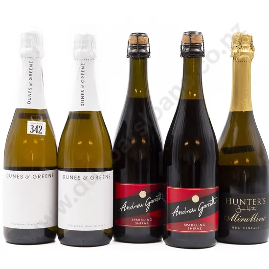 Five Bottles of Assorted Sparkling Wine