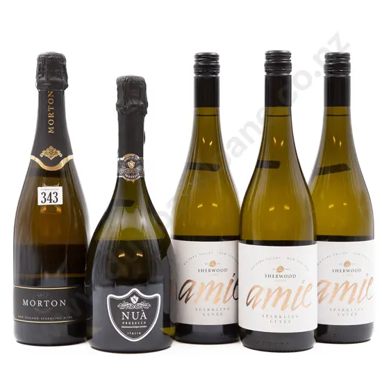 Five Bottles of Assorted Sparkling Wine