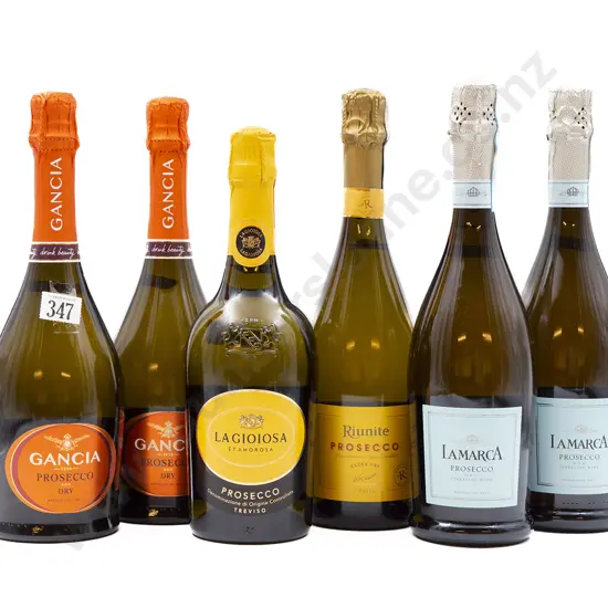 Six Bottles of Assorted Italian Prosecco