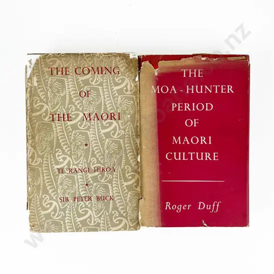 The Moa - Hunter Period of Maori Culture by Roger Duff. The coming of the Maori by Te Rangi Hiroa