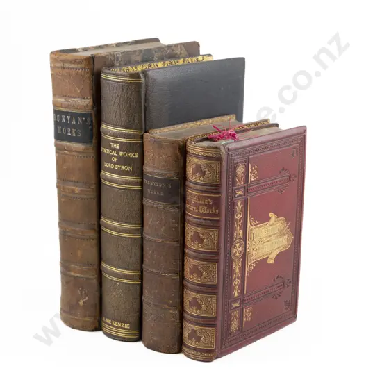 4 Victorian Poetical & Literary Volumes