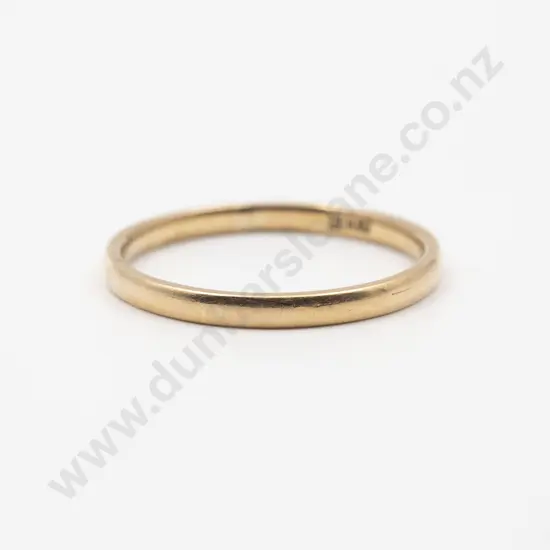 18ct Plain Wedding Band