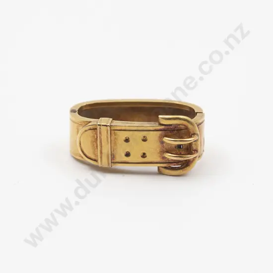 Edwardian 14ct Buckle Scarf Clip