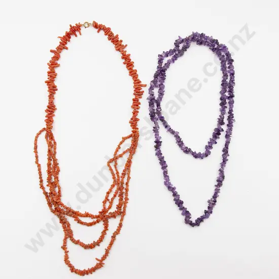 Victorian Coral Bead Necklace