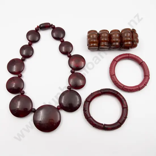 Vintage Amber Plastic Bangle