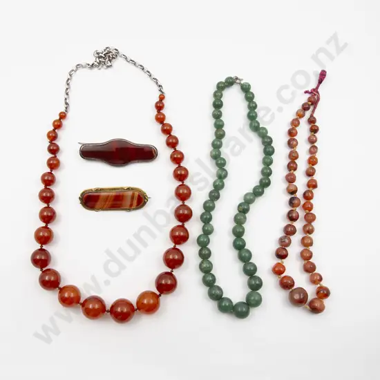Three Vintage Bead Necklaces