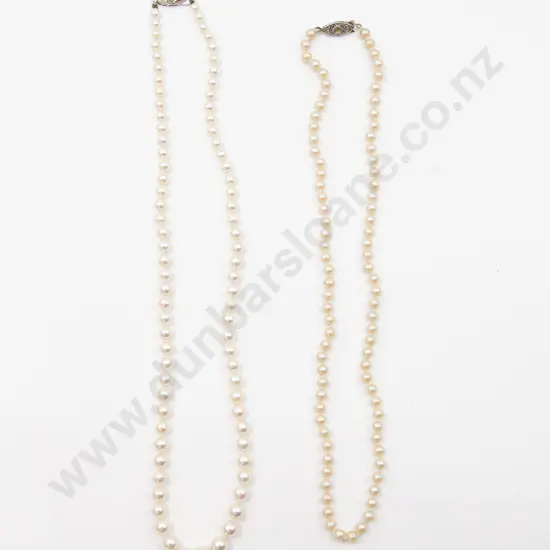 Single Strand Graduated Cultured Pearl Necklace