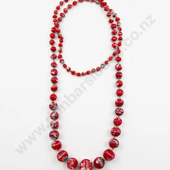 Early C20th Venetian Single Strand Graduated Bead Necklace