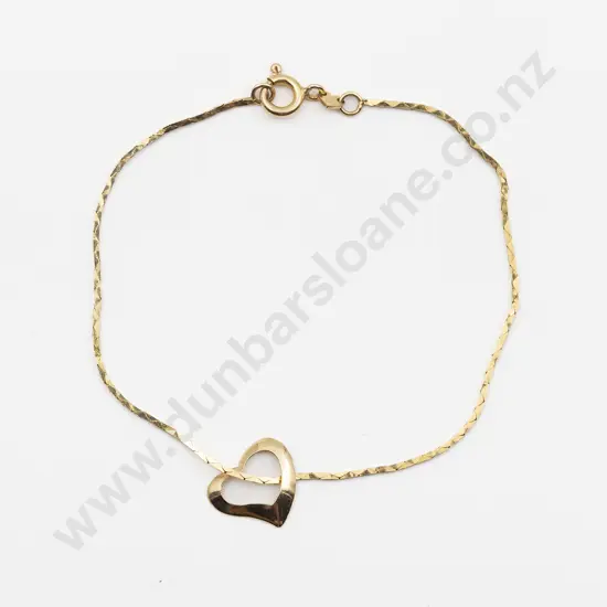 14ct Fine Rail Link Bracelet