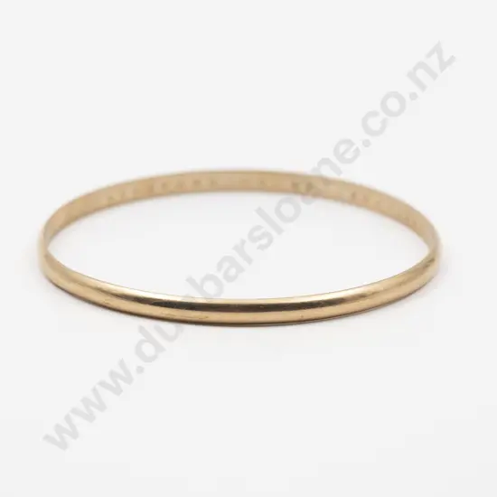 9ct Plain Bangle