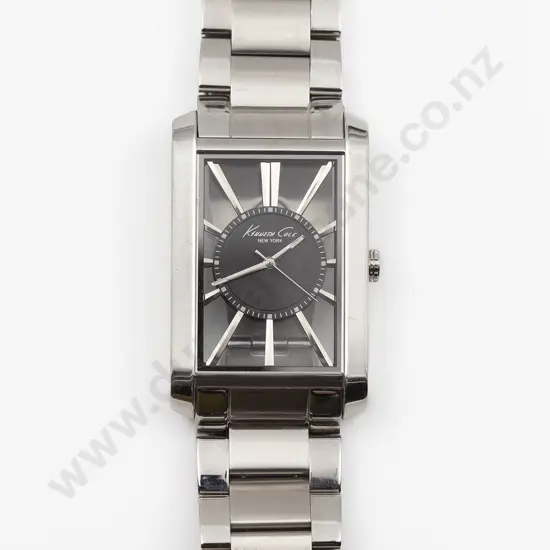Kenneth Cole KC3995 Men's Stainless Steel Transparent Black Dial Watch