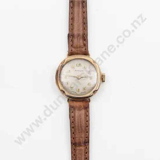 Vintage 9ct Cased Rolex Ladies Manual Wind Wrist Watch