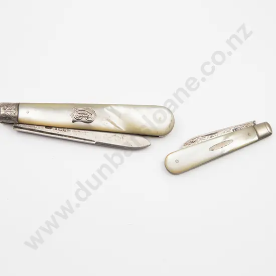 Large and Small S/S Bladed Pocket Knives