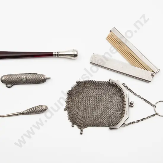 .925 Silver Mesh Purse