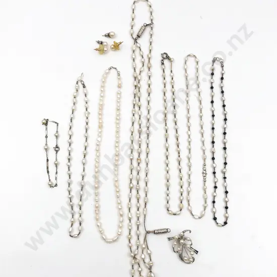 Six Freshwater Pearl Necklaces