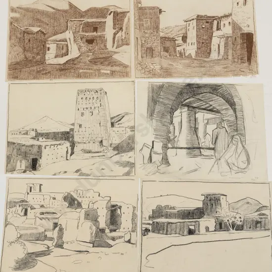 John Weeks (1888-1965) - Nine North African Architectural Studies