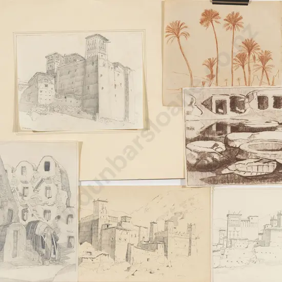 John Weeks (1888-1965) - Six Various Sketchbook Studies